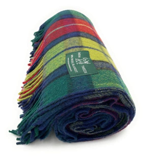 Buchanan Modern New Wool Large Tartan Blanket Throw Rug